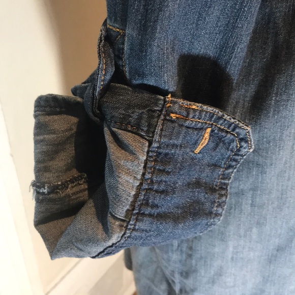 “JOE FRESH” Ombre Denim Style Long Sleeve Dress. - Picture 14 of 16